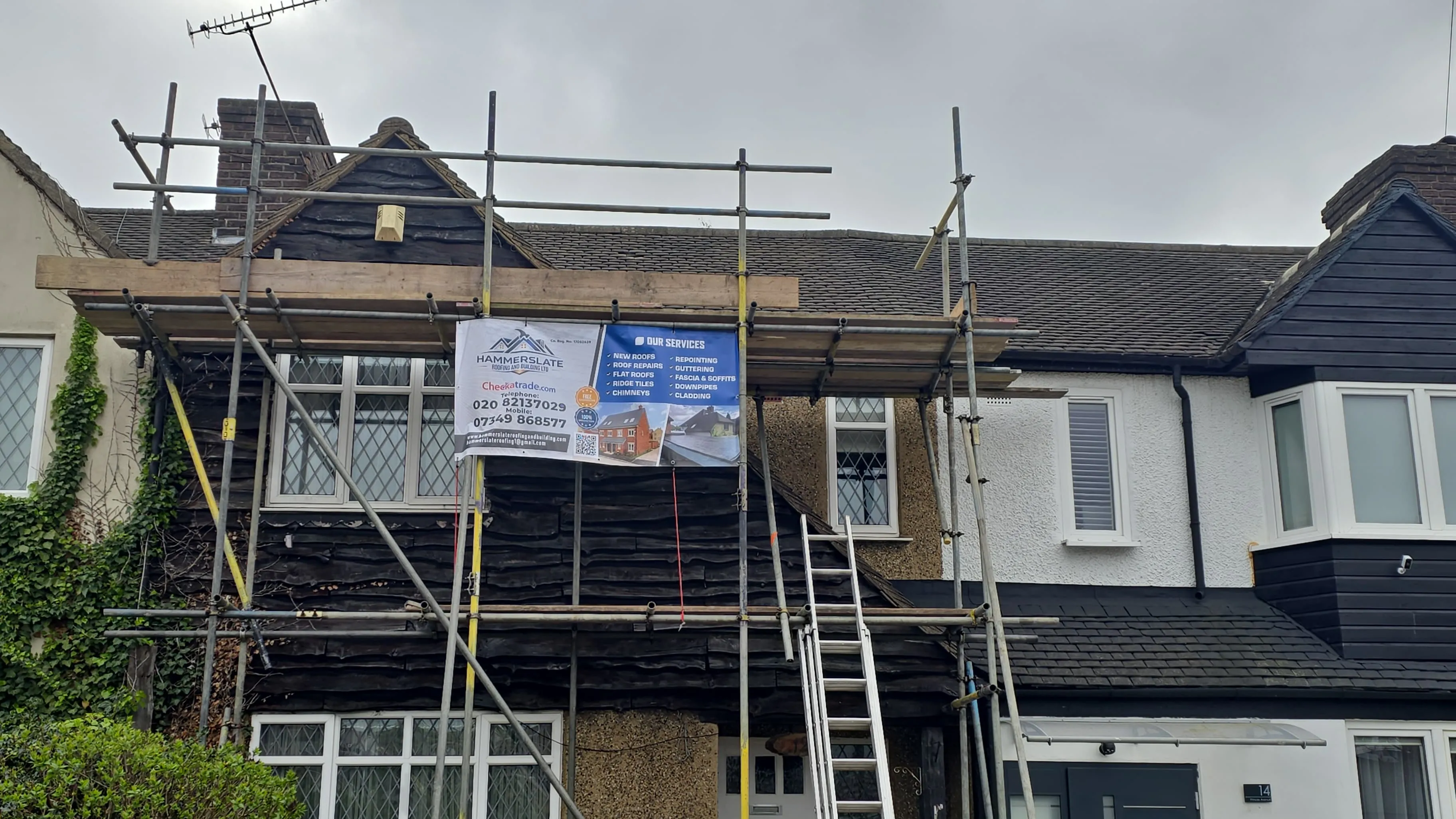 Completed roofing project on a residential property in Gloucester