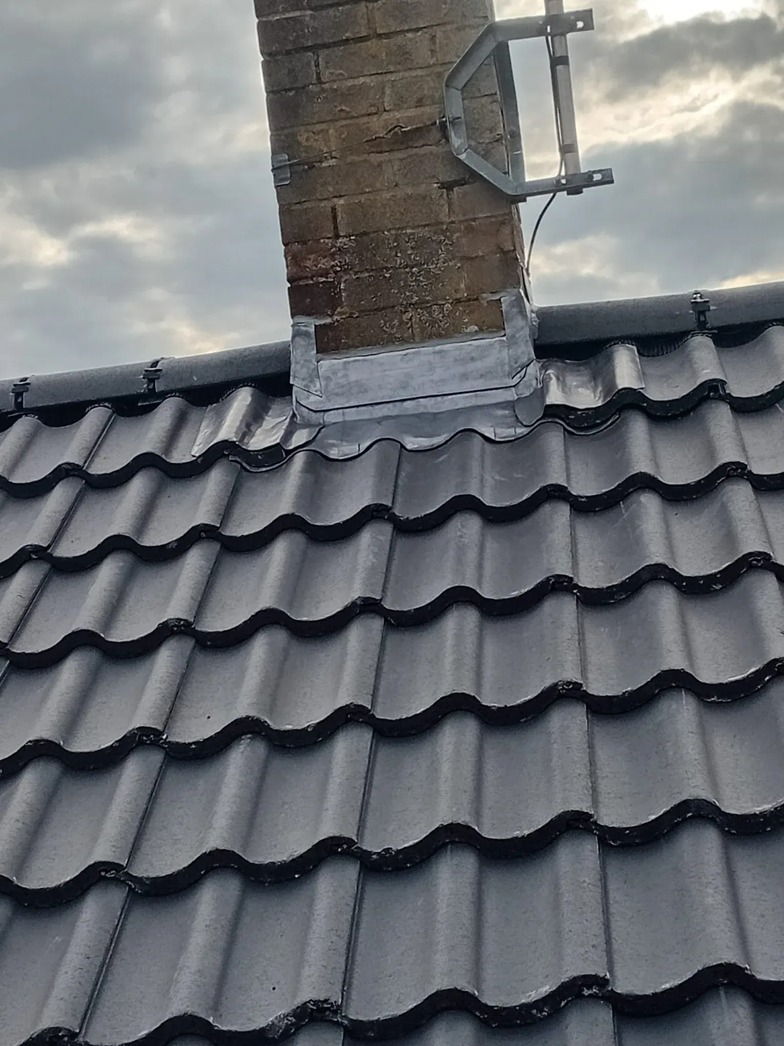 Chimney leadwork completed by JS Roofers on a property in Cheltenham